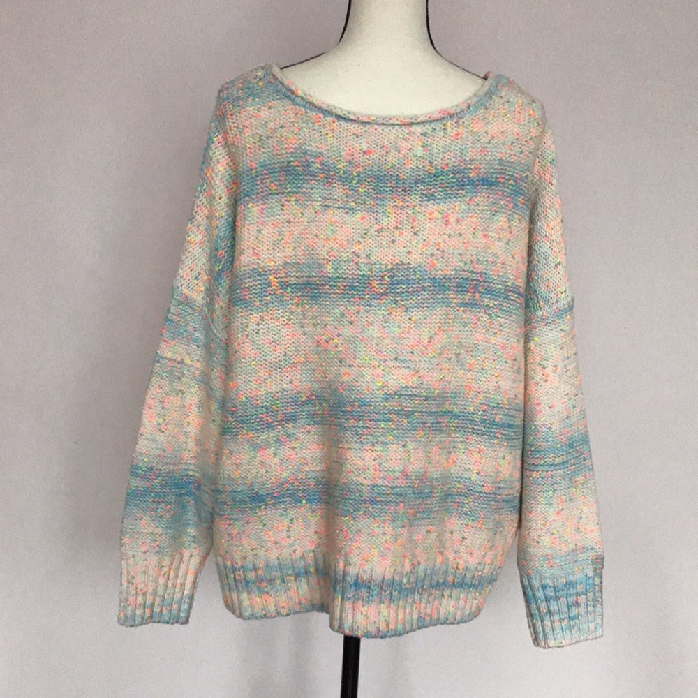 Anthropologie Palm Tree Boat Neck Sweater size S - Picture 8 of 16
